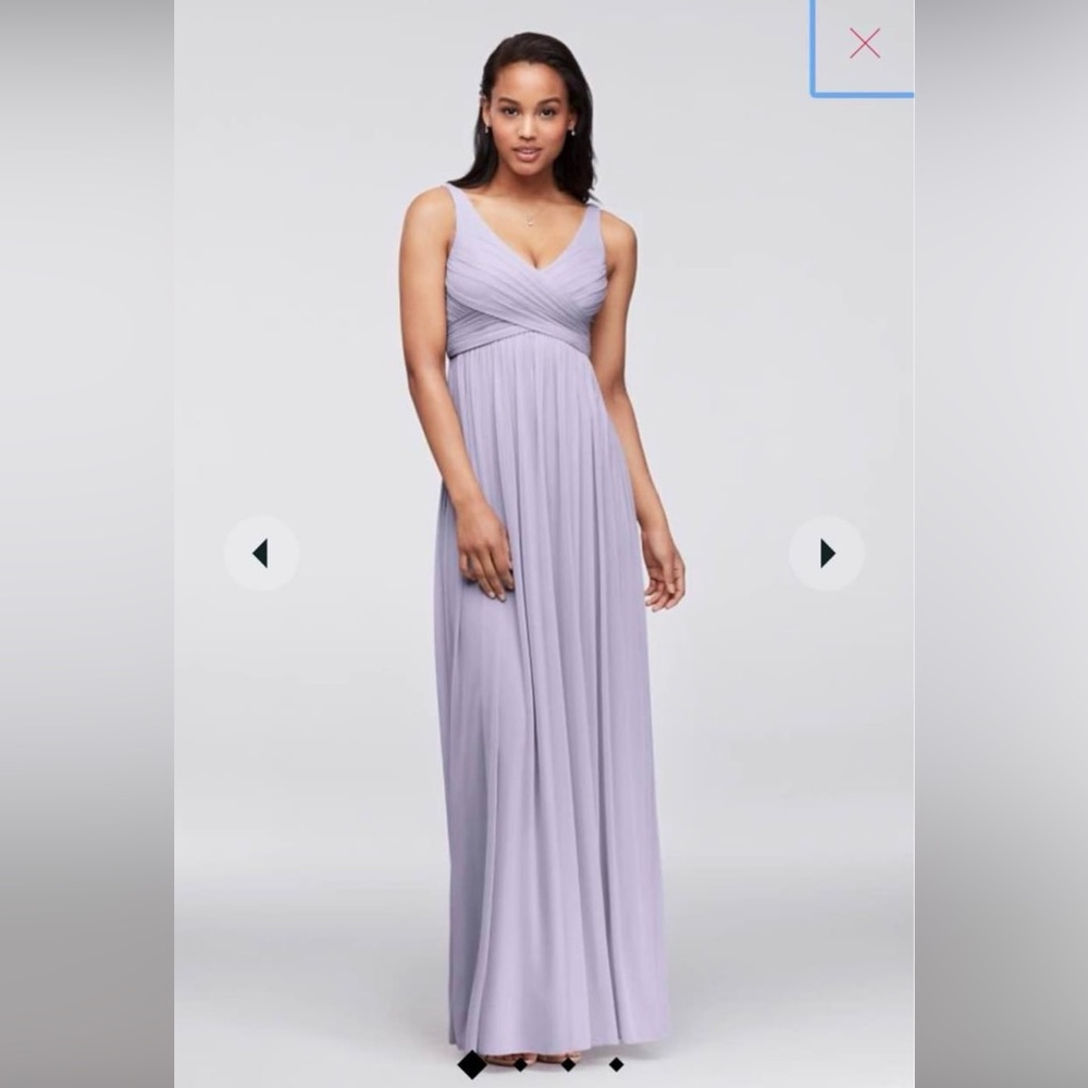 Size 16 cowl back bridesmaids dress in Iris purple